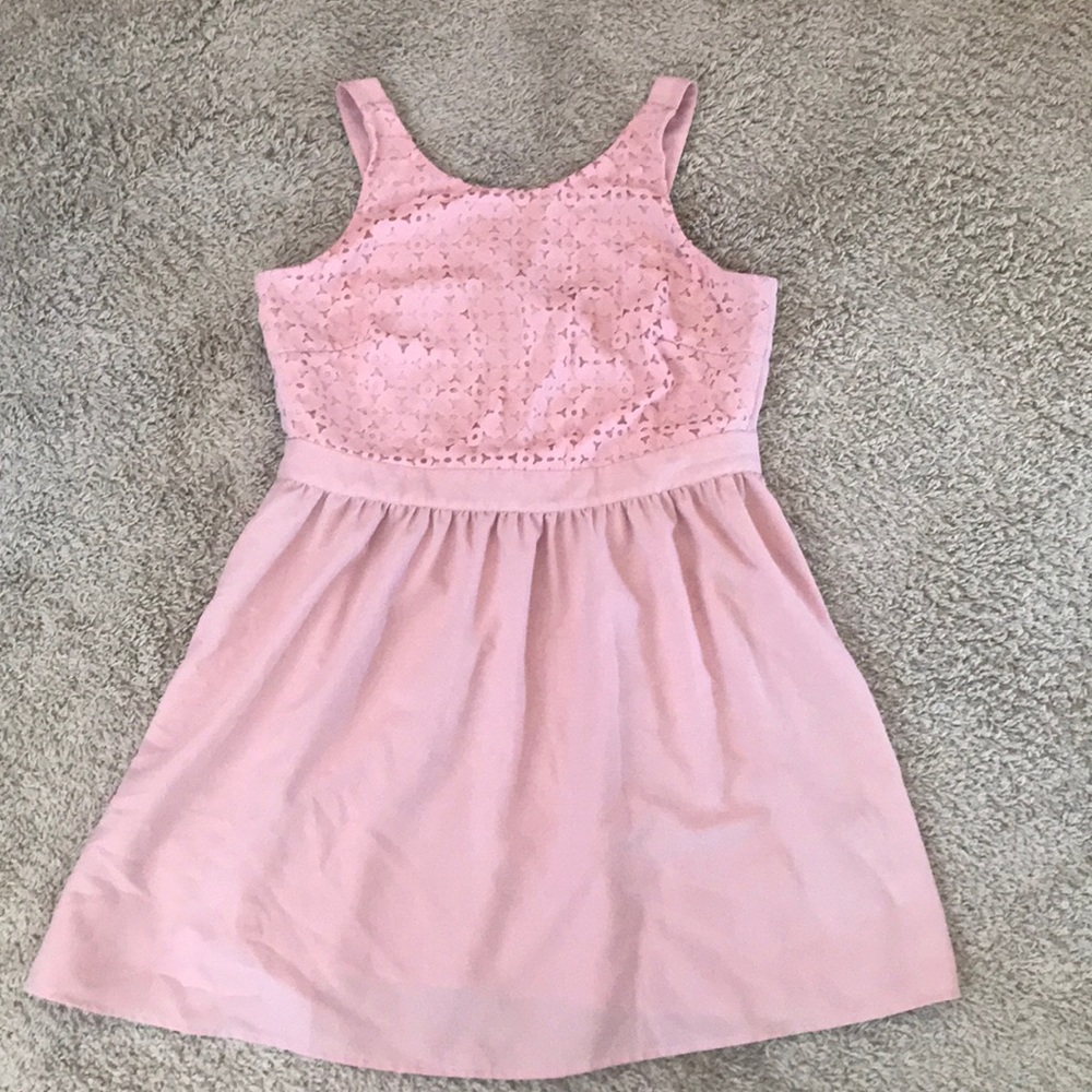 Pink forever21 midi dress